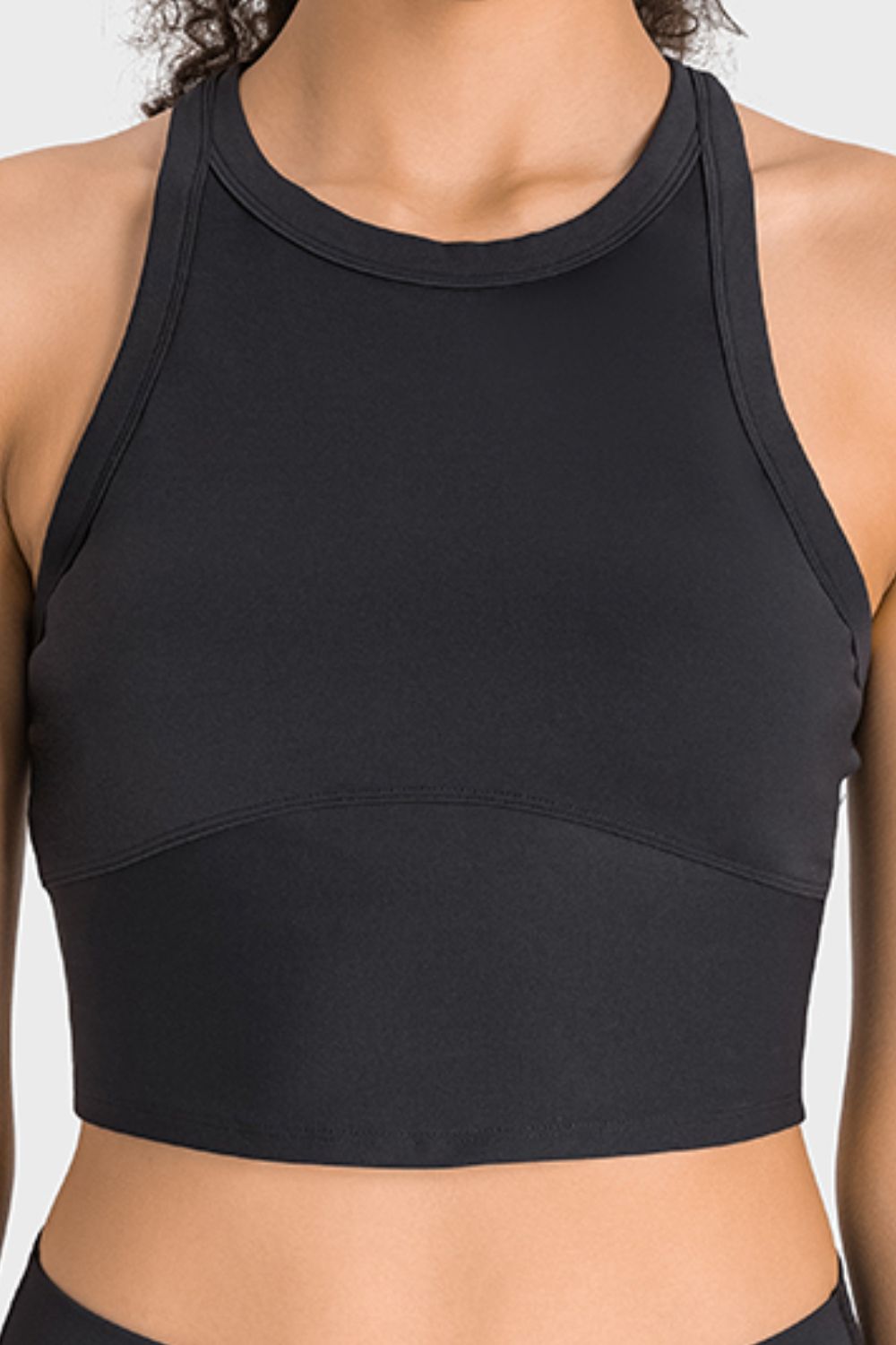 Racerback Cropped Sports Tank