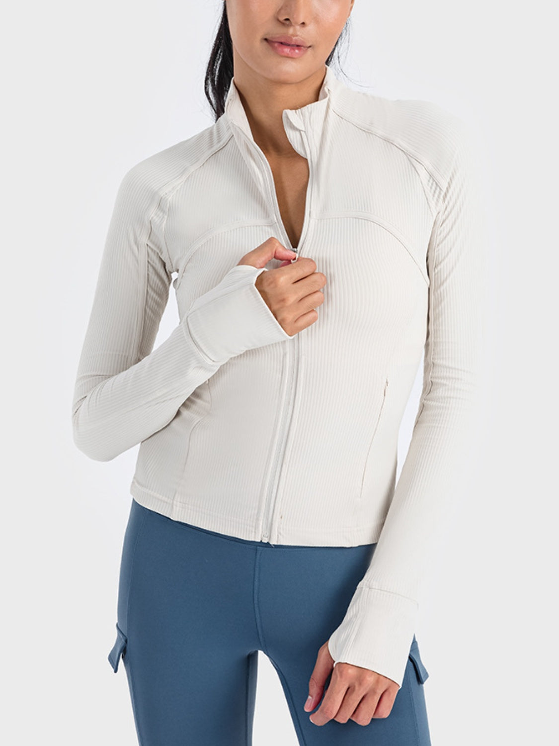 Zip-Up Long Sleeve Sports Jacket